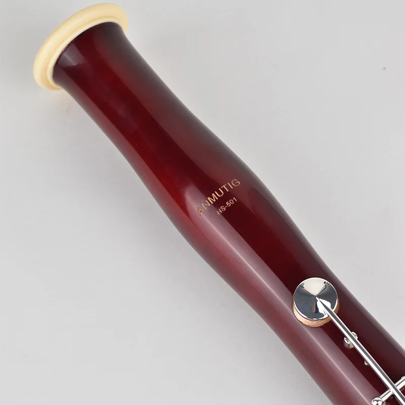 ANMUTIG-Professional C Bassoon with Silver Plated Button, Maple Tube Body