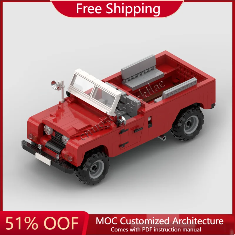 

1106 PCS MOC Customize Creative Red convertible Racing Car Technology Brick Racing DIY Toys Kids Christmas And Birthday Gifts