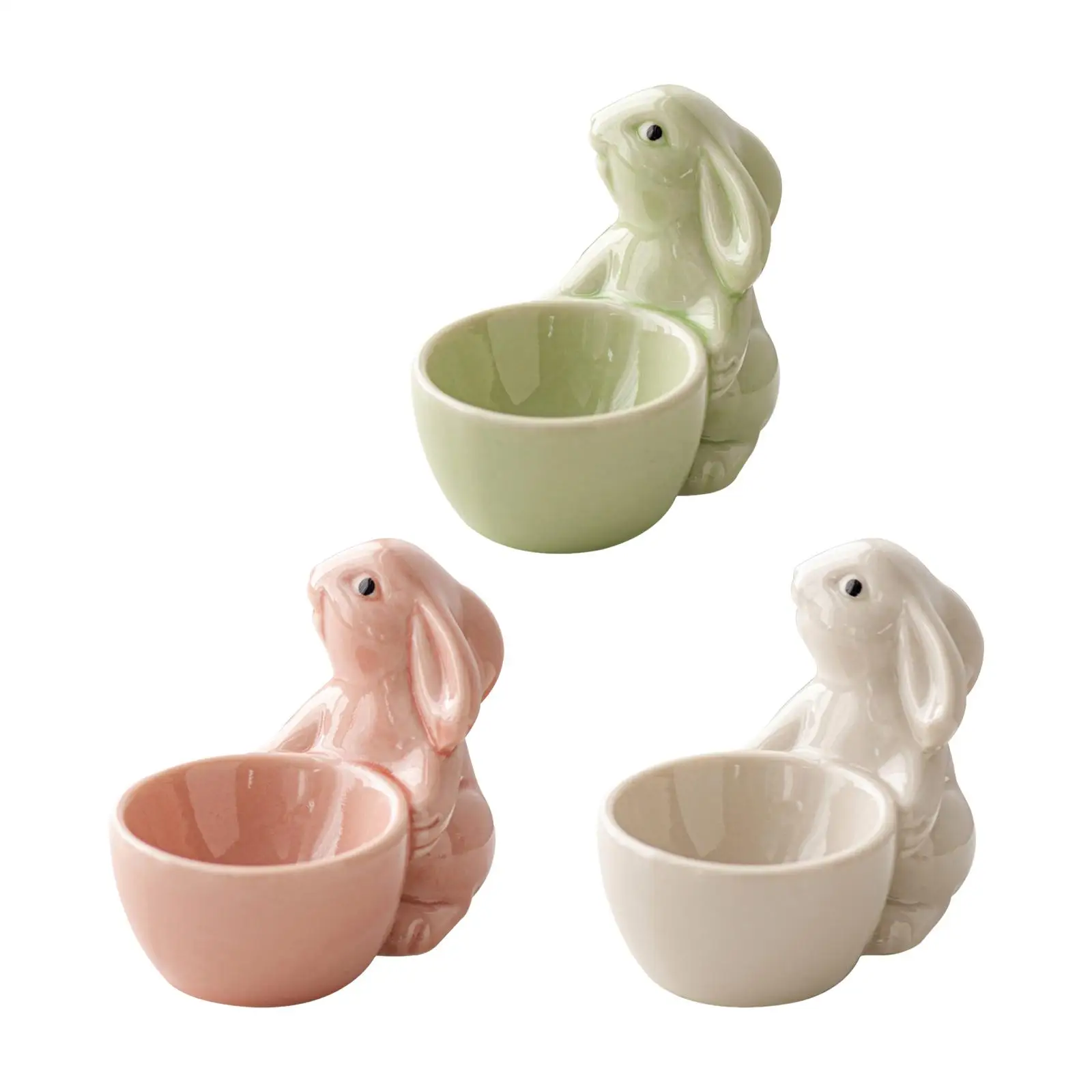 Egg Cup Display Dinner Kitchen Utensils Lunch Home Decor Breakfast for Hard Boiled Eggs Easter Bunny Egg Stand Egg Holder