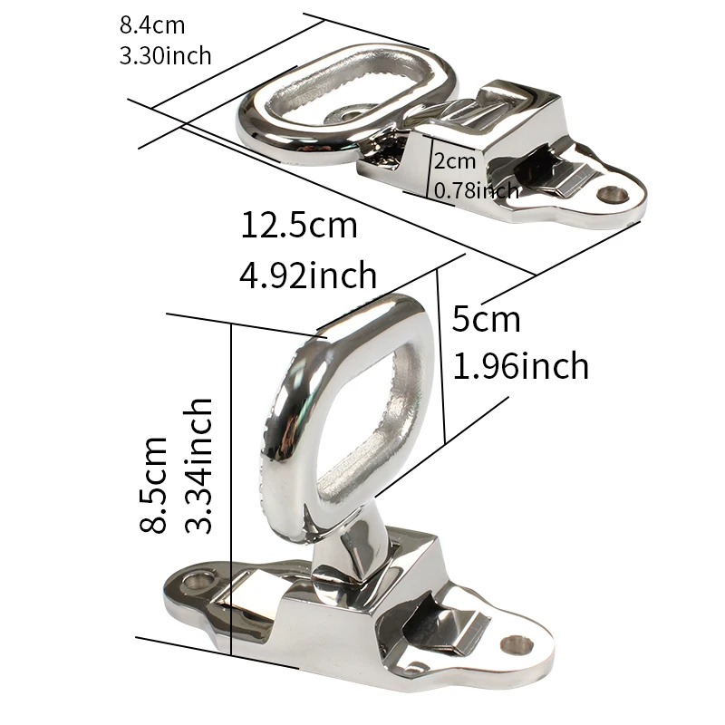 الملحقات دواسة حدوة الحصان دواسة البحرية 316 الفولاذ المقاوم للصدأ مقبض قابل للطي سلم