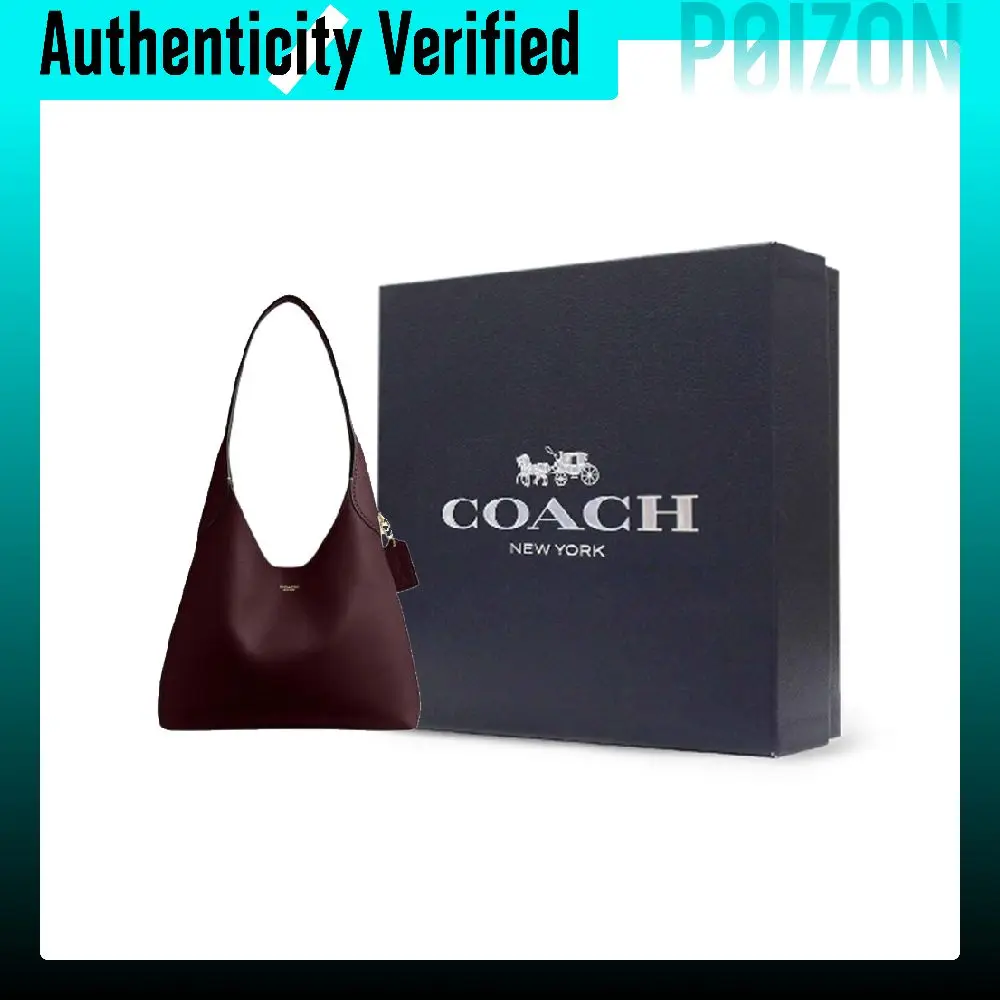 COACH Brooklyn Cow Leather Hobo Bag Shoulder Bag Small Women's Burgundy CU068-B4MER