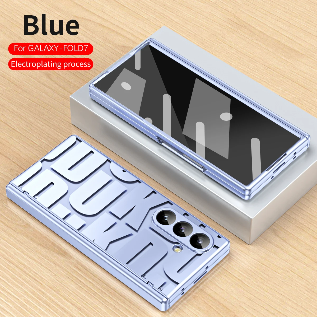 

Fashion Electroplat Hinge Protection Case For Samsung Z Fold 7 6 5 4 3 Tempered Glass Film Shockproof Vibration Protect PC Cover
