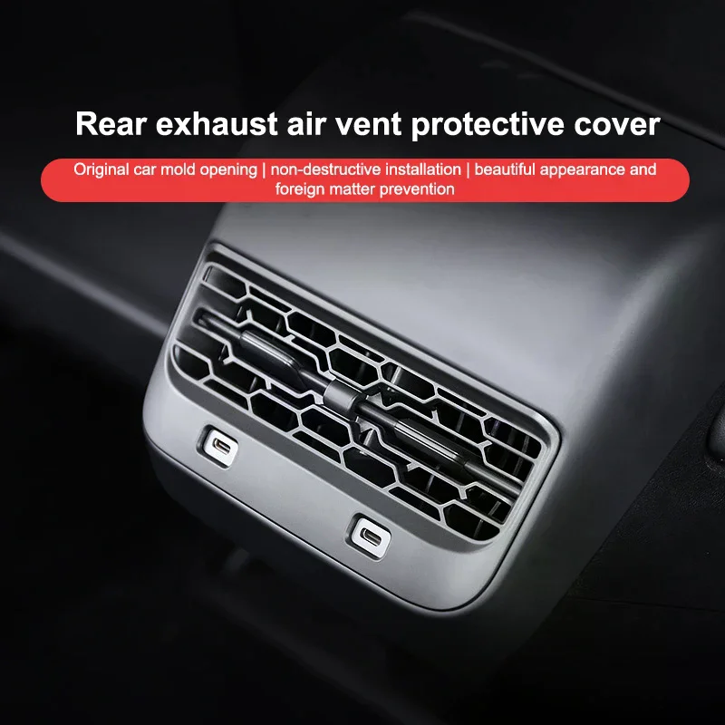 

Задняя крышка вентиляционного отверстия для модели 3 Y Juniper Highland, аксессуары для заднего сиденья, защита решетки фильтра для кондиционера