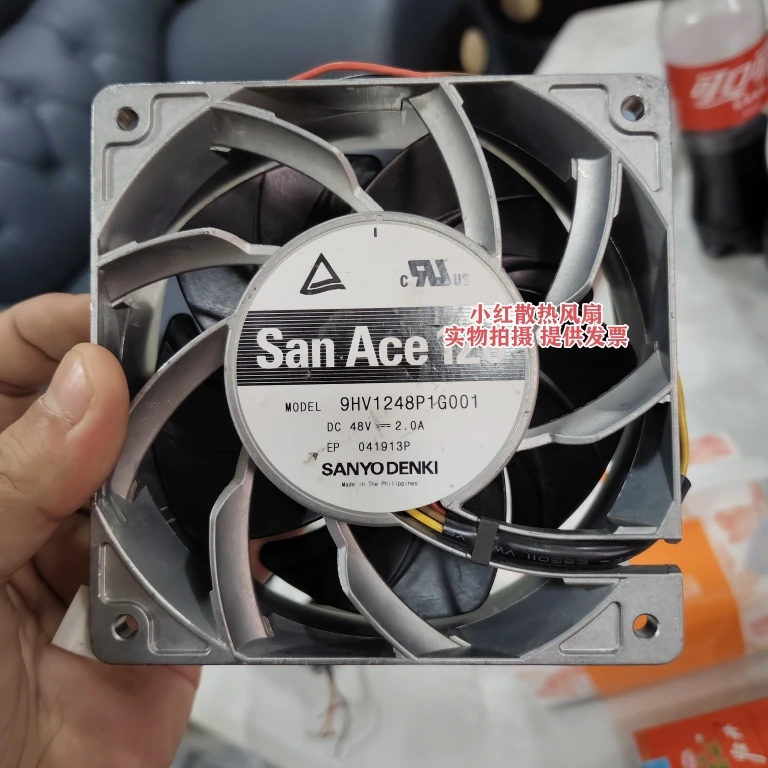 

SANYO DENKI 9HV1248P1G001 DC 48V 2.0A 120x120x38mm 4-проводной охлаждающий вентилятор