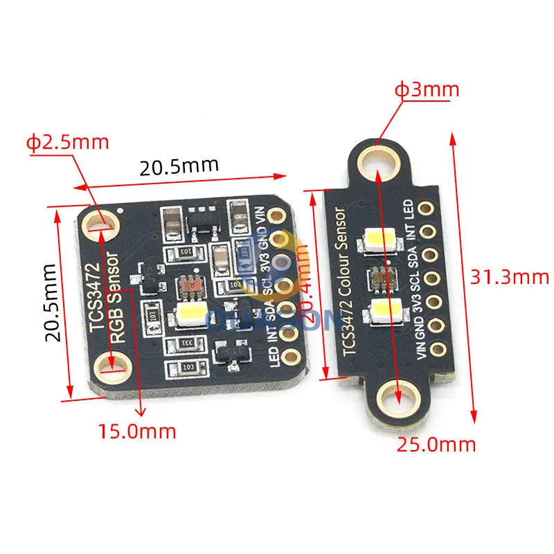 TCS34725 Color Sensor Recognition Module RGB Development Board IIC For Arduino STM32 laboratory