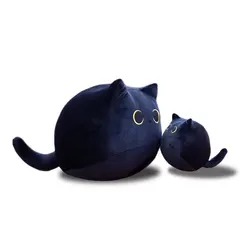 Black Cats Stuffed Plush Animals White Gray Cats Toys Soft Funny Dolls Children Gift Kawaii Baby Kids Hobbie Toys