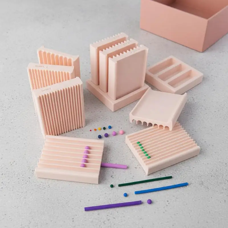 Clay Bead Making Tool Reusable Pottery Rolling Shaping Kit for Family Craft Party DIY Handmade Jewelry