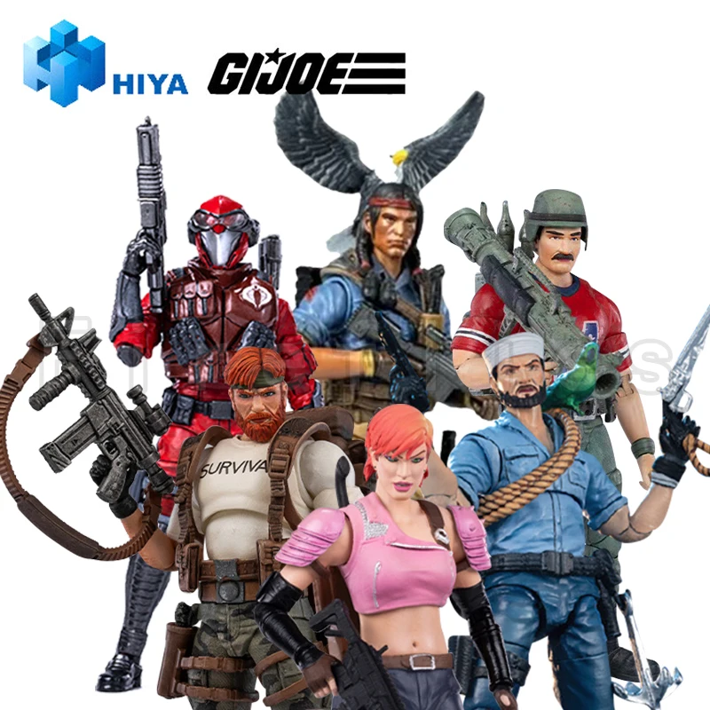 1/18 HIYA Action Figure Exquisite Mini Series G.I.JOE Commander Destro Flint Beach Head Firefly Anime Collection Model Toy