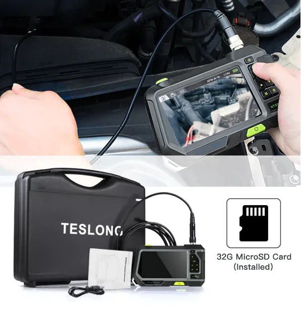 

Teslong NTS500 Endoscope-Borescope with 5" IPS Screen, IP67 Waterproof 1080P HD Inspection Camera for Car Pipe Plumbing HVAC