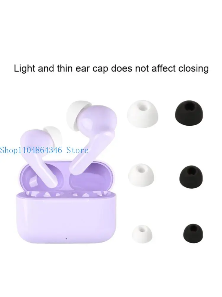 

5asd Soft Earbud Tips Protective Cushion Comfortable Suitable for Buds T200 Earphone Noise Isolation Prolonged Use Durability