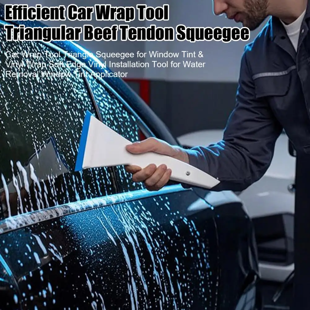 Car Wrap Tool Triangle Squeegee for Window Tint & Vinyl Wrap Vinyl Installation Tool for Water Removal Window Tint Applicator