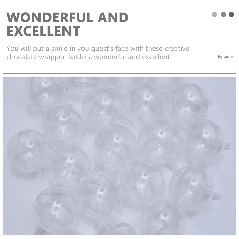 Envoltorios de trufas y dulces, 60 uds., soporte para embalaje de flores, soporte para bolas de Chocolate, estuche DIY para caja de regalo y ramo