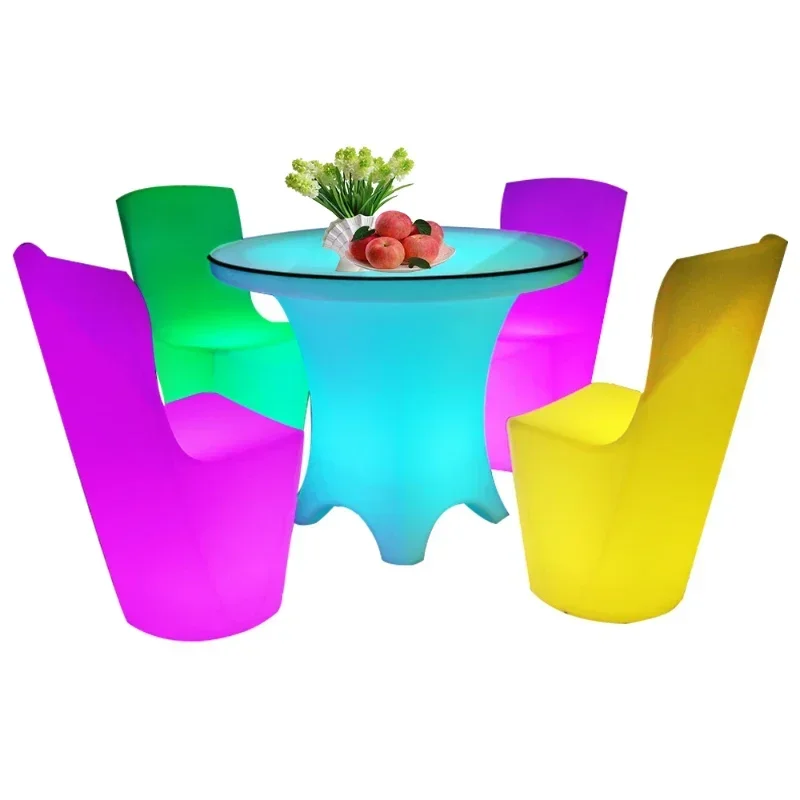 Garden Plastic Outdoor Light Bench Furniture Table 4 Chairs/Activity Bar Furniture Coffee Table and Chair Bench