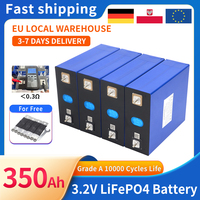 Fast Delivery 4-8Pcs 3.2V 50Ah 100Ah 320Ah 350Ah Lifepo4 Lithium Iron Phosphate Battery DIY 12V 24V 48V Solar Rechargeable Cells