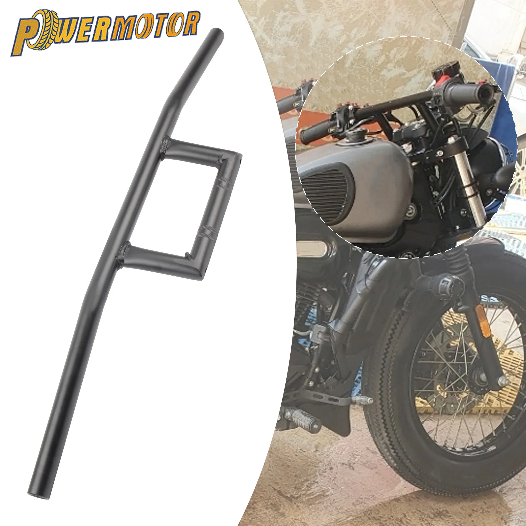

22mm 25mm Motorcycle Handlebars Vintage Steering Wheel Accessories For Harley Suzuki Yamaha Honda Cafe Racer Motocross Modified