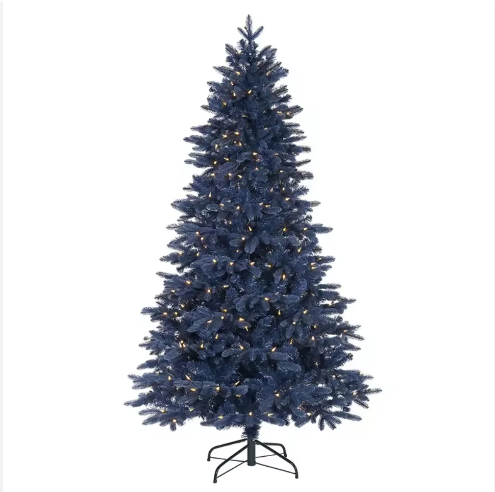 Factory Direct Personalized PVC Simulation Ecological Standing Indoor Artificial Christmas Tree With LED Lights