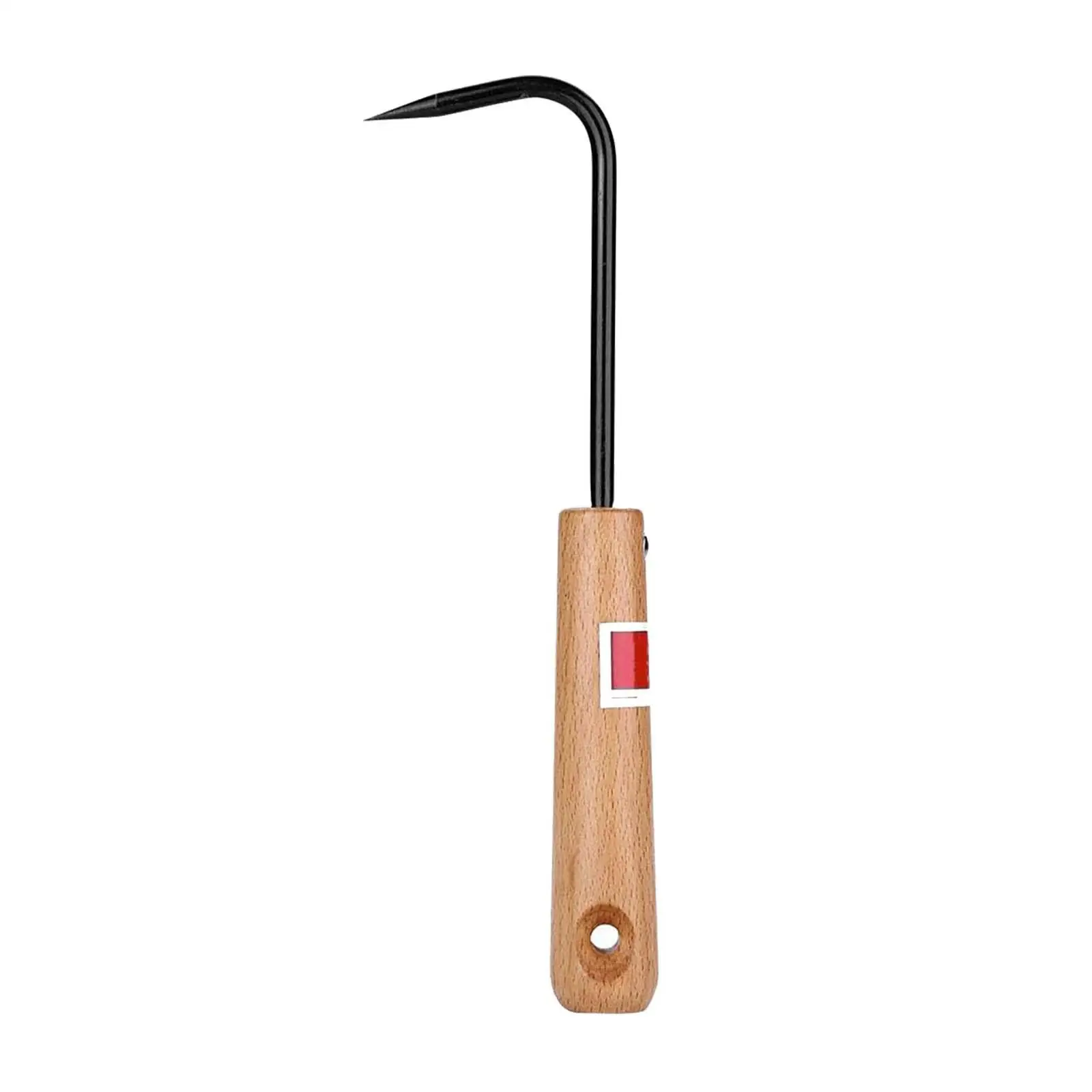 Sturdy Bonsai Root Hook Wooden Handle Gardening Tool Durable Rake Picker for Soil Loosening and Repotting Plants