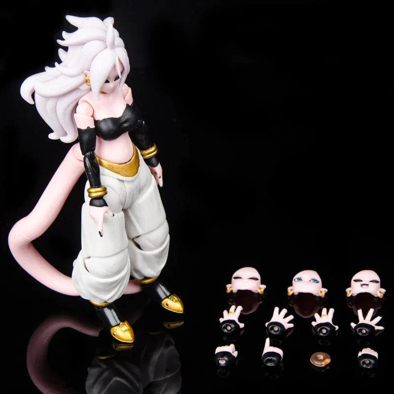 16cm SHF Dragon Ball Z Android #21 Action Figure Anime Majin Buu PVC Collection Doll Joints Movable Model Toys Present For Child