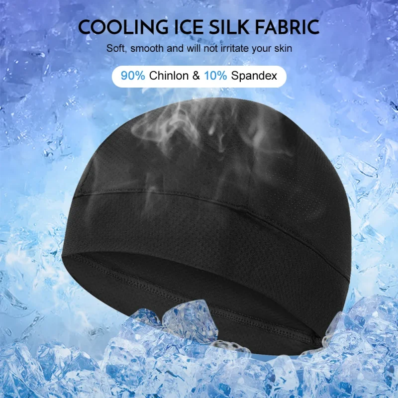 Summer Thin Breathable Mesh Quick Dry Skull Beanie Cap Absor