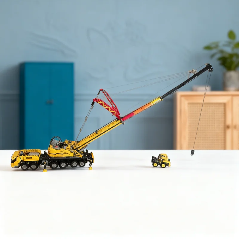 

4174pcs MOC Grove GMK6400 Mobile Crane Suspended Technical Model Building Blocks Creative Gift DIY Display Decor Adult Premium