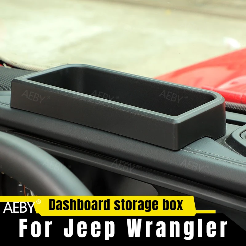 

For Jeep Wrangler 2024-2026 Dashboard top storage tray non-slip rubber mat,Dashboard,storage box,Car interior accessories