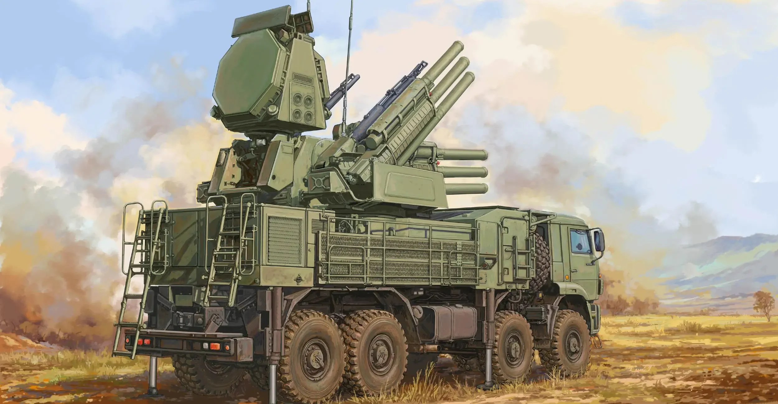 

Trumpeter 01061 1/35 Российский боевой блок 72V6E4 96K6 Pantsir-S1 ADMGS (с радара S-диапазона RLM SOC), комплект пластиковых моделей