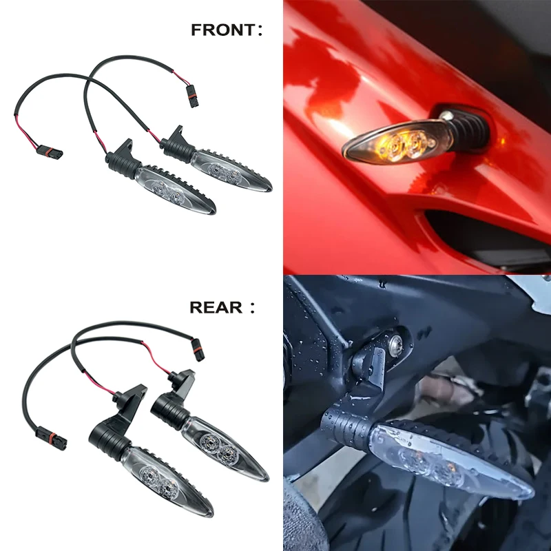 สําหรับ BMW G310GS G310R R1200GS S1000RR F800GS F800R HP2 กีฬา F 650 700 800 GS ด้านหน้า/ด้านหลังไฟเลี้ยว LED ไฟสัญญาณ Blinker