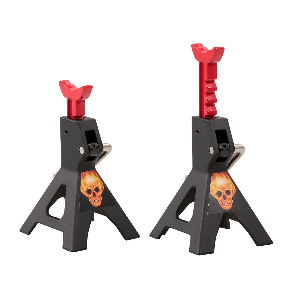 RCZIPROY 2PCS RC 잭 브래킷 3T 6T 금속 높이 조절 가능 아날로그 부품 (1/10 RC 크리퍼 Axial Traxxas TRX4 업그레이드 부품용)