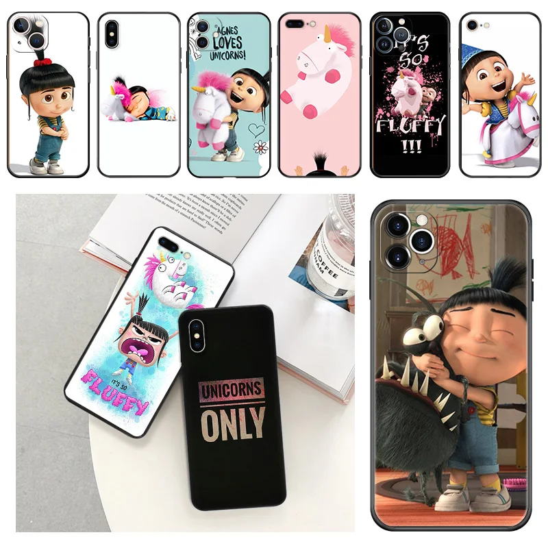 Phone Cases For iPhone 14 Plus 13 Pro Max 12 11 Mini SE XS X XR 7 8 6s My Fluffy Unicorn Agnes Soft Camera Protective Cover