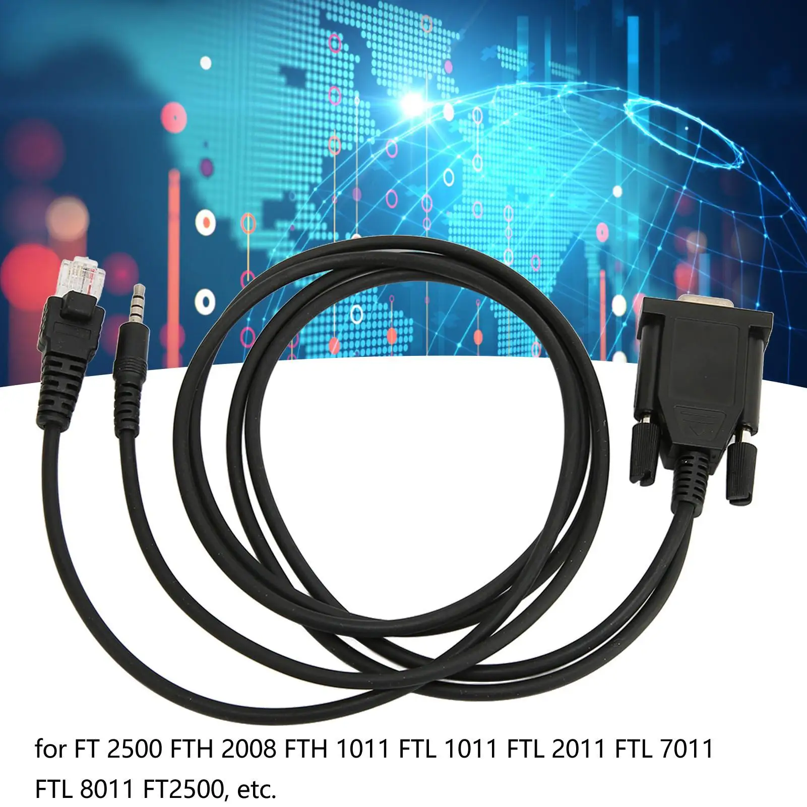 8-Pin Walkie Talkie Programming Cable 2 in 1 for vx2200 5R 160 180 for ft 2500 FTH2008 FTH1011 - Hot Sale