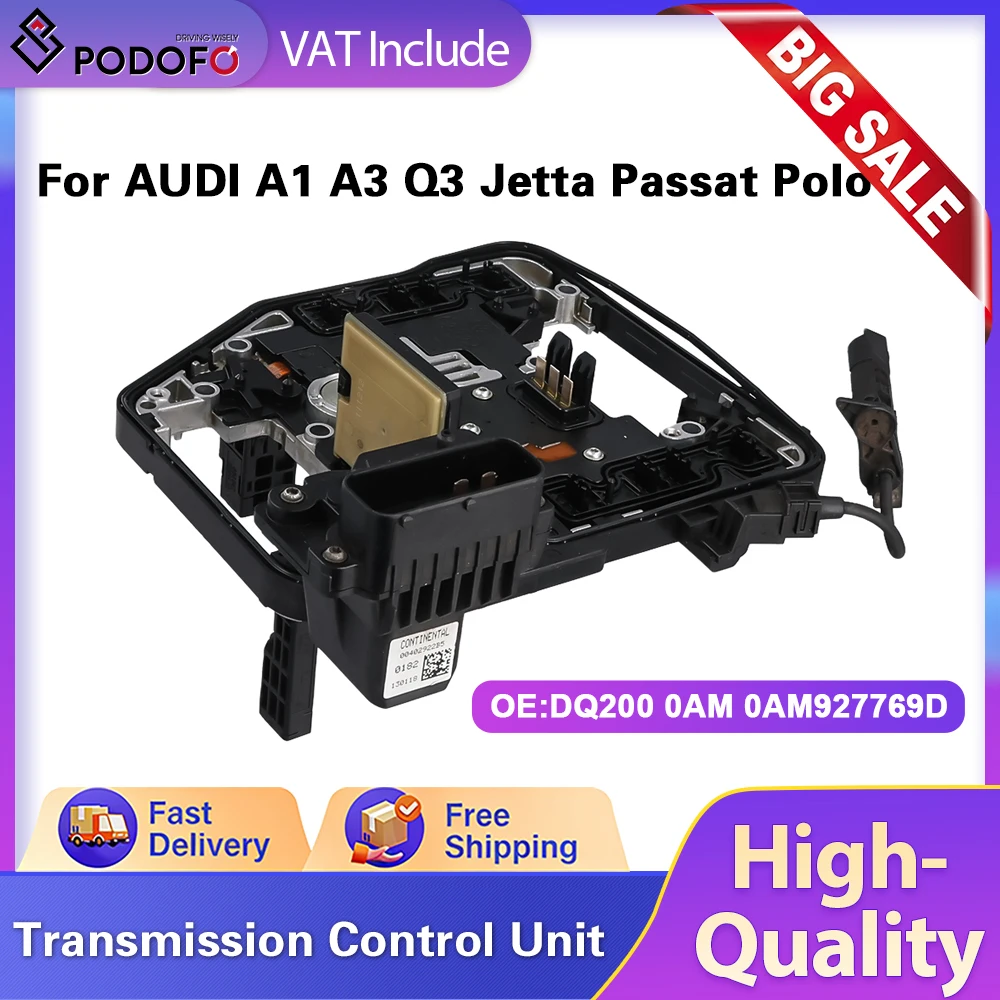 Podofo DQ200 0AM 0AM927769D 7-traps DSG Dual Clutch automatische transmissie voor VW Golf Jetta Seat Skoda Polo Audi A1 A3 Q3 Skoda