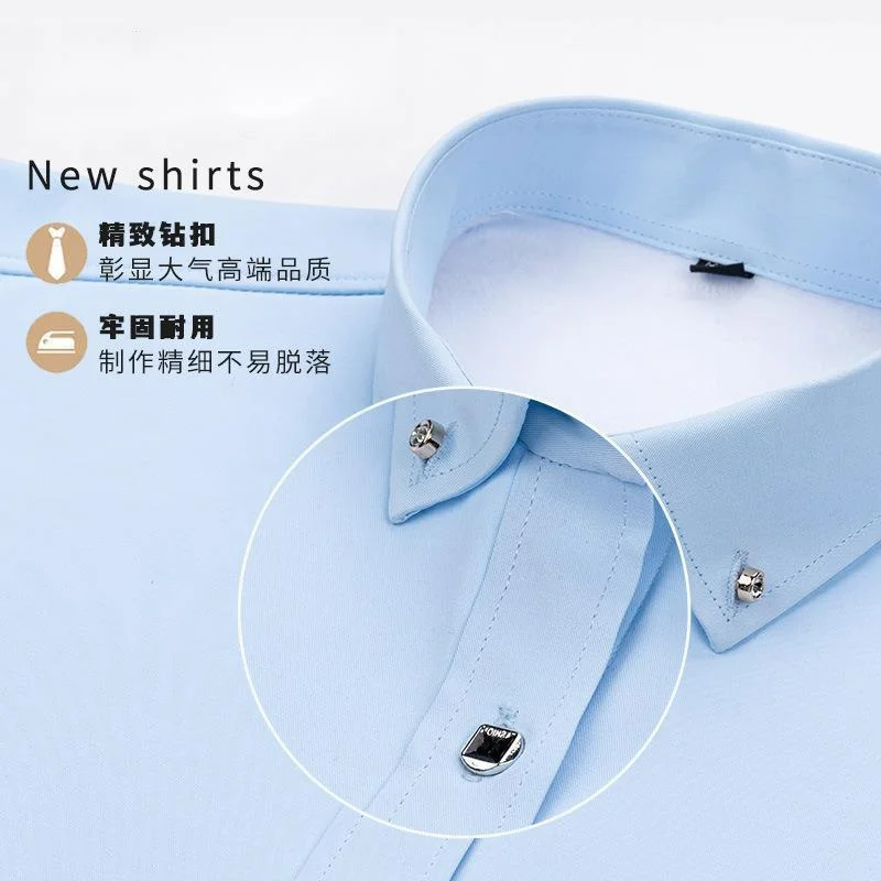 New Long-sleeved Men\'s Winter Thicken Shirt Men\'s Single-breasted Square Collar Padded Shirts Fashion Slim Male Warm Shirt