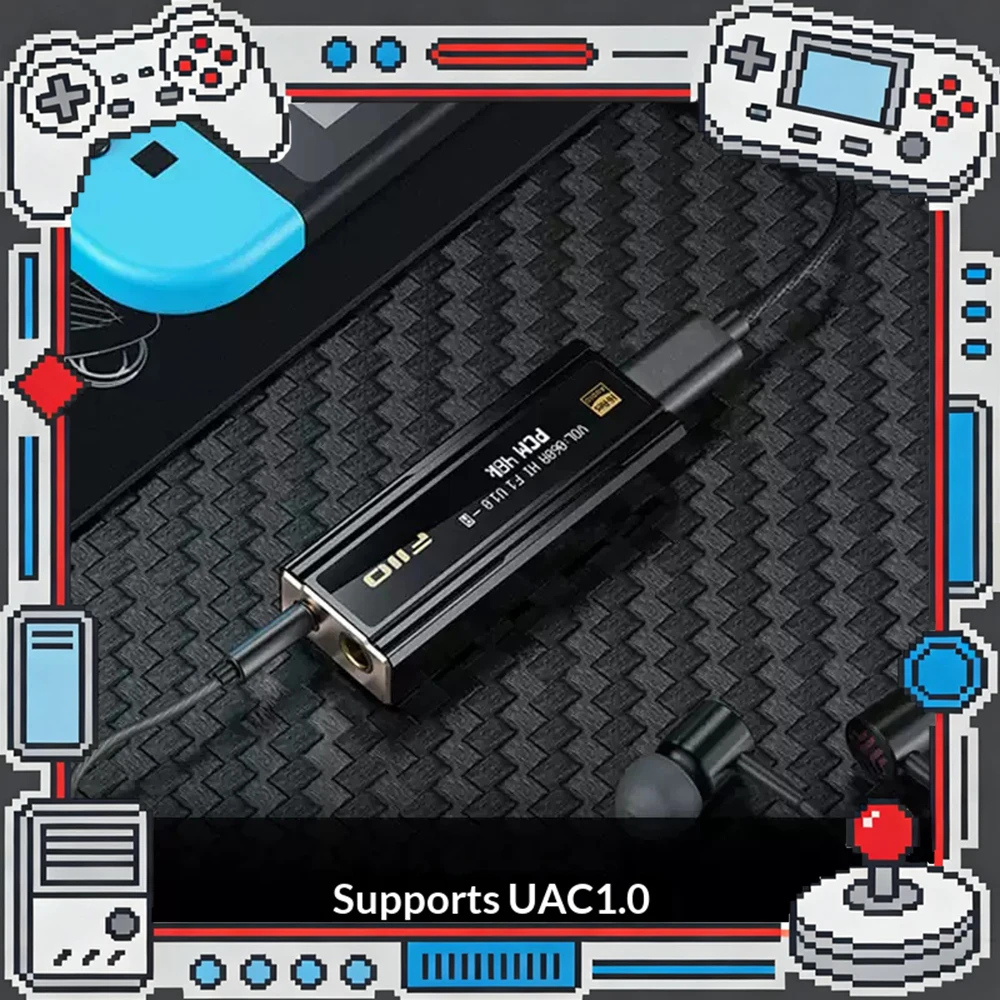 FiiO KA5 Amplificador de Decodificación Portátil con Pantalla OLED, Doble Decodificador CS43198, Doble Amplificador 8261, HIFI sin Pérdidas, Balanceado, DSD
