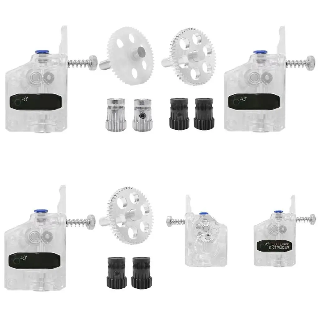 

652F Professional Double Drive Extruder Double Gear Transparent Extruder Replacement