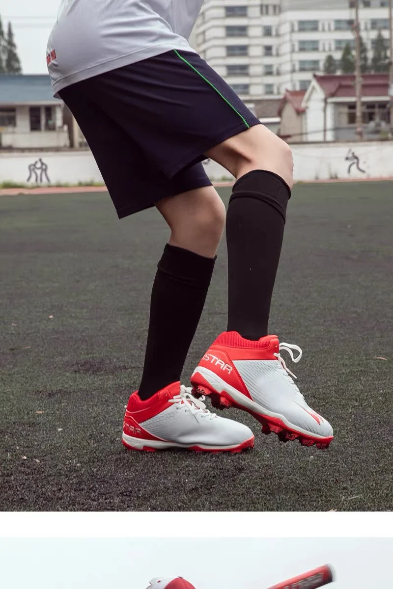 New Match Unisex Soccer Shoes Anti-slip Soccer Shoes Outdoor Professional Rivet Turf Comfortable Soccer Field Boots