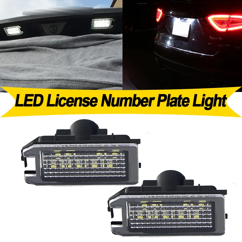 2PCS LED License Number Plate Lamp For Jeep Grand Cherokee 2014 2015 2016 2017 2018 2019 2020 For Jeep Compass Patriot 2014-2017