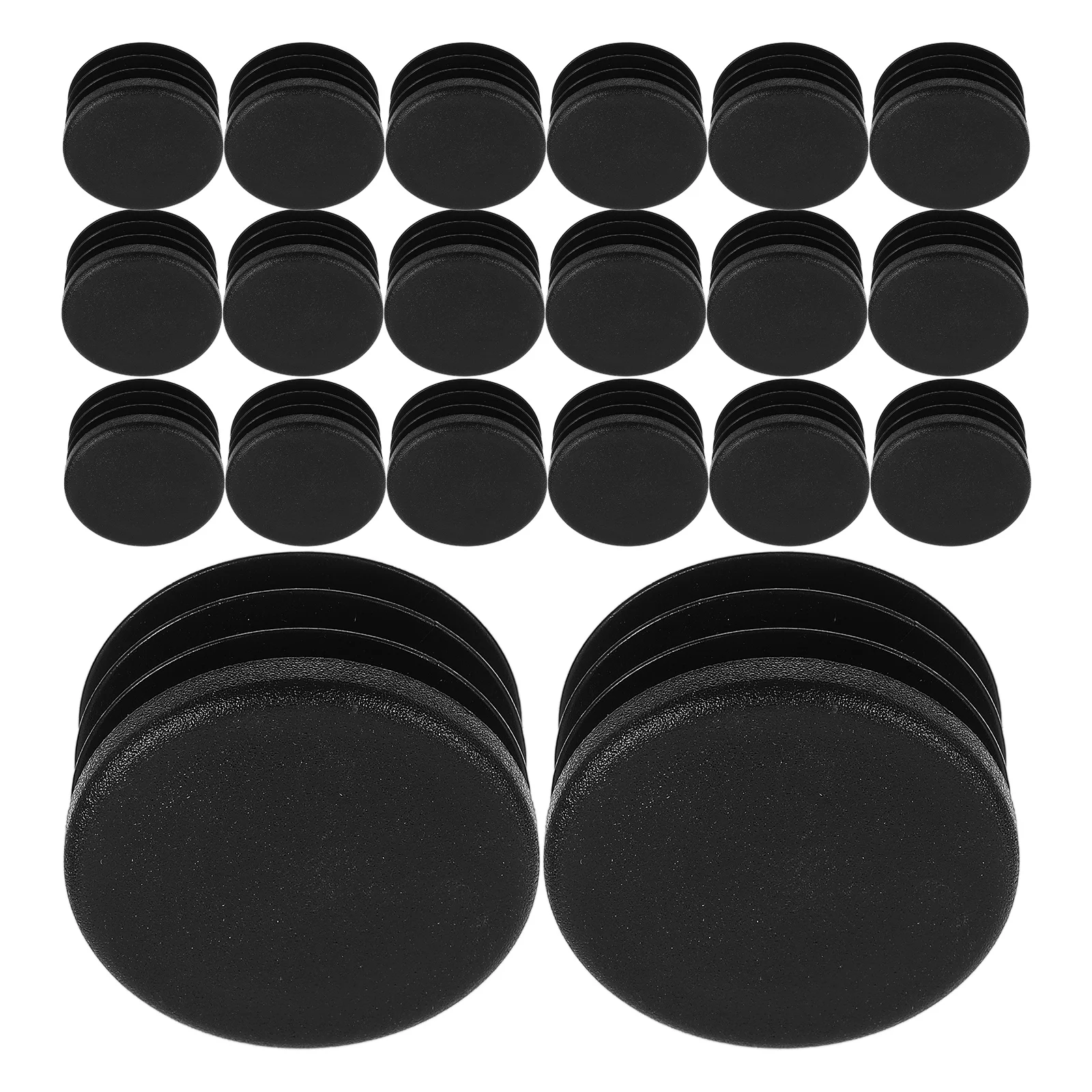 100 Pcs Tube End Cap Furniture Leg Plug Round Bung Protectors for PVC Table Chair Legs Glide Scratch Resistant Furniture Parts