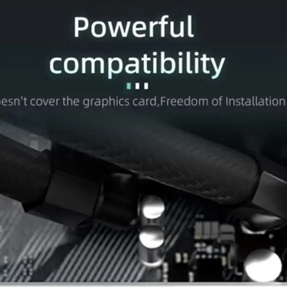 

M.2 2280 SSD Heatsink SSD Aluminum Alloy Radiator with Thermal Silicone Pad 5V 3 Pin ARGB Solid State Drive Cooler Built-in Fan