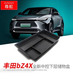 For Toyota BZ4X 2022 Central Control Lower Storage Tank Protective Water Cup Pad Protective Storage Partition Modification