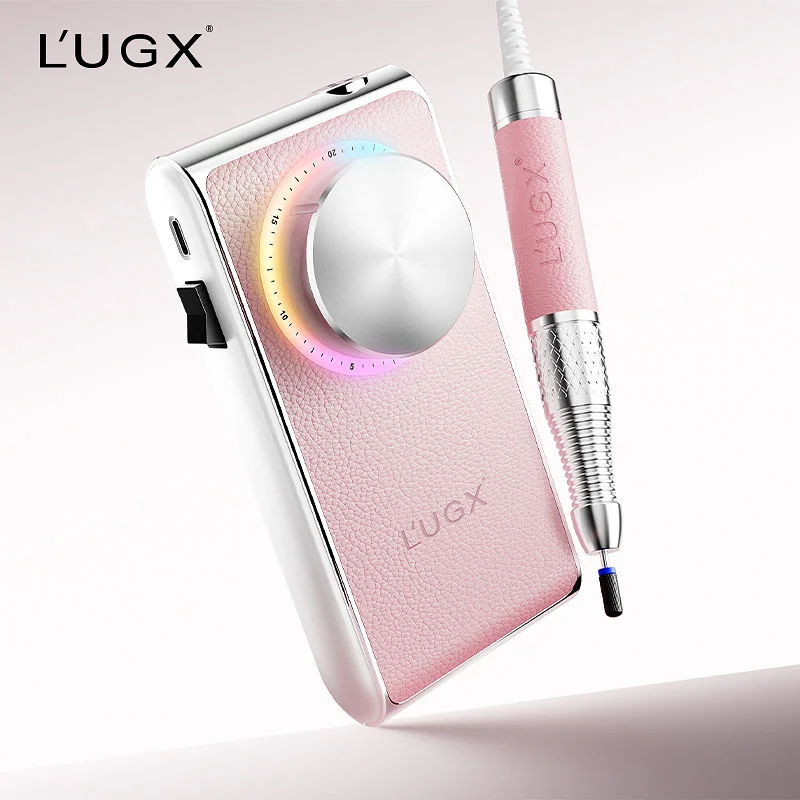 Pink Color Nail Drill Coreless Nail Polisher Rechargeable Nail Sanding Machine Set Equipment Salon Manicure Pedicure