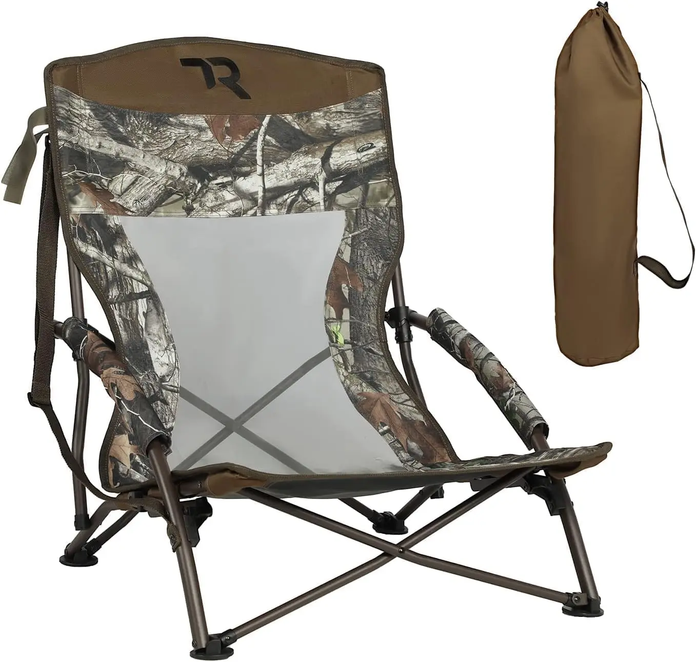 

Lightweight Low Camping Chair with Carry Bag, Reclining for Outdoor Activities and Turkey Hunting