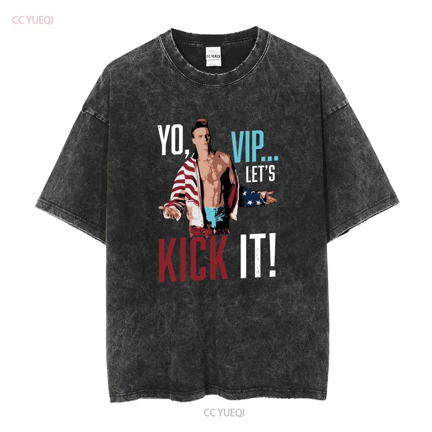 Vanilla Ice 90's Hip Hop Rapper Yo VIP Let's Kick It Men's T Shirt Concert Merch long or short sleeves vintage Washed graphic