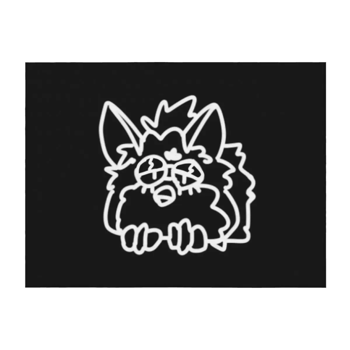

BIg furby still low quality Throw Blanket Flannels Beach Bed covers Thins Blankets