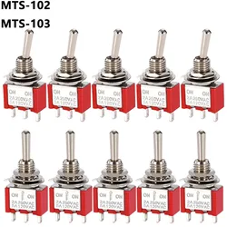 Joli à bascule l'inventaire, poteau unique, double jet ON-OFF-ON /ON-ON 120ylique snap1/4 pouces MTS-102 de montage 103 5 pièces