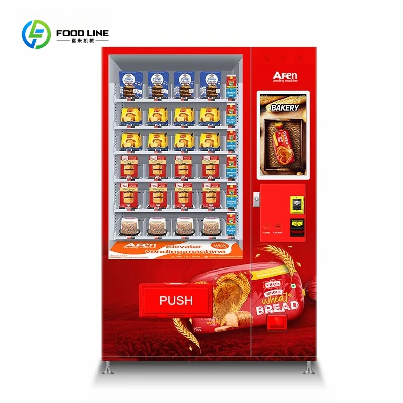 

China Bulk Vending Machines Elevator Healthy Fresh Bread Vending Machine