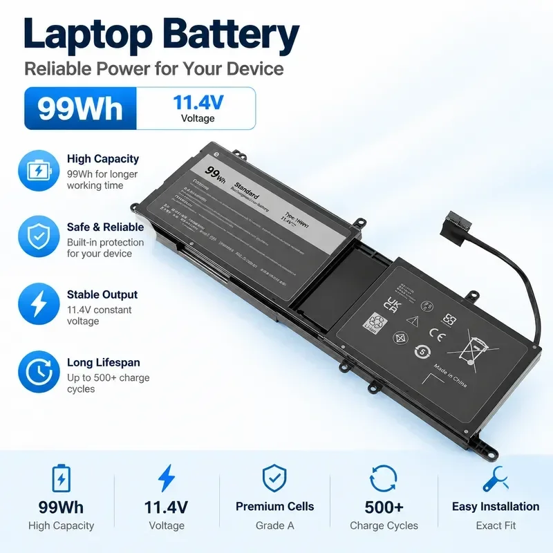 [NEW] 9NJM1 Laptop Battery For Dell Alien WARE15 R3/R4 17 R4/R5 P31E