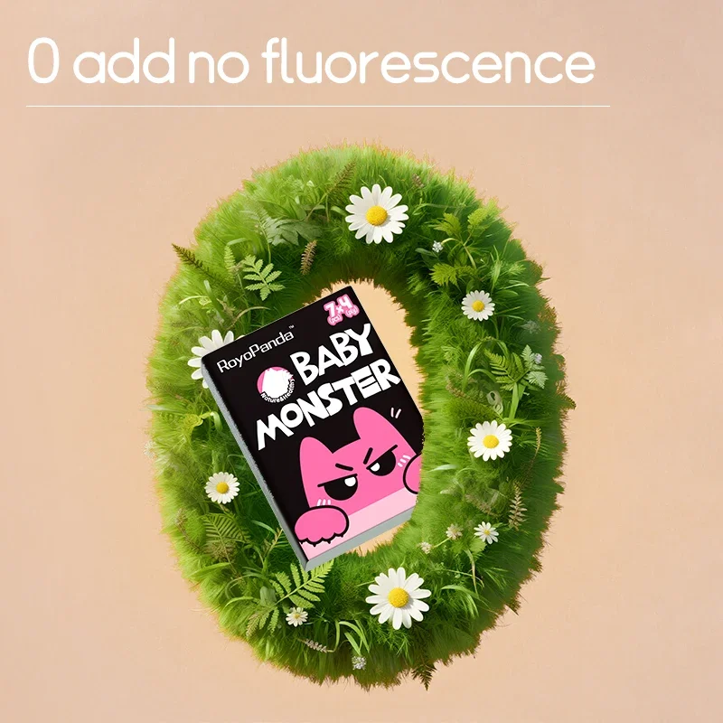 RoyoPanda Portable Handkerchief Paper Mini Pocket Tissue 4 Layer Travel Small Bag Napkin Native Bamboo Pulp Healthy Toilet Paper view 3