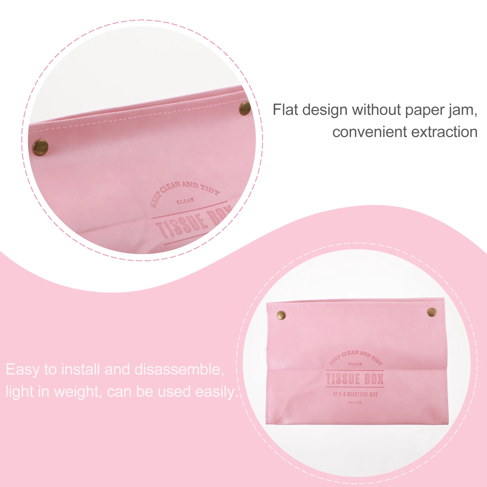 

Soft Tissue Box Storage Holder Napkin Case Dispenser Desktop Organizer Man Car Paper