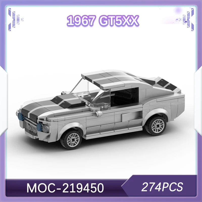 

274 шт., скоростные чемпионы x1967x GT5XX, модель строительного блока, кирпич, миниатюрный набор «сделай сам», креативный изысканный набор для мальчиков, рождественские подарки MOC-219450