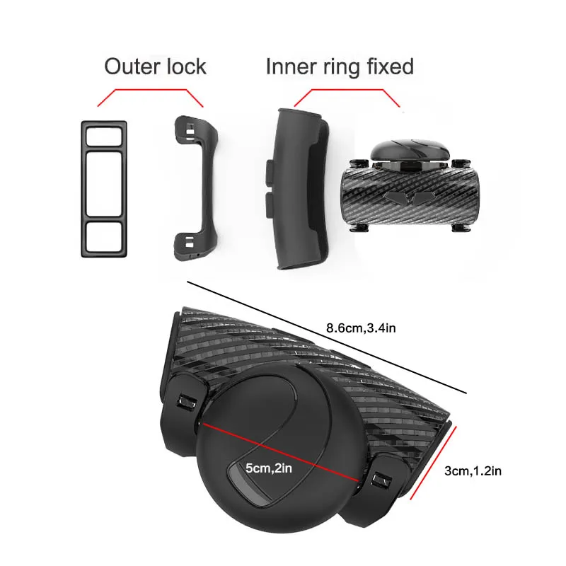 Car Accessories Steering Wheel Spinner Knob Power 360° Handle Ball Hand Control Assister Grip Turning Helper Auxiliary Booster